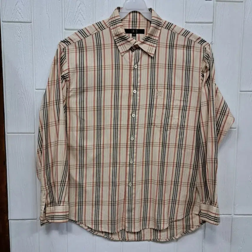 [BUNJANG] Daks Check Long Sleeve Shirt (Size 100) / 닥스 체크 긴팔 셔츠 100
