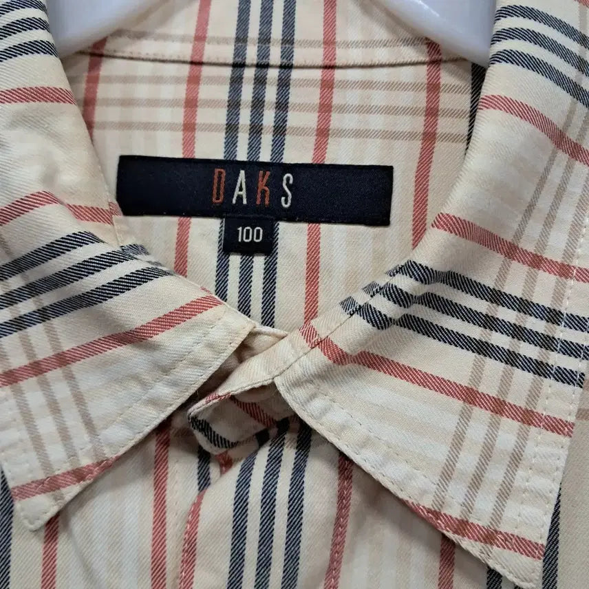 [BUNJANG] Daks Check Long Sleeve Shirt (Size 100) / 닥스 체크 긴팔 셔츠 100