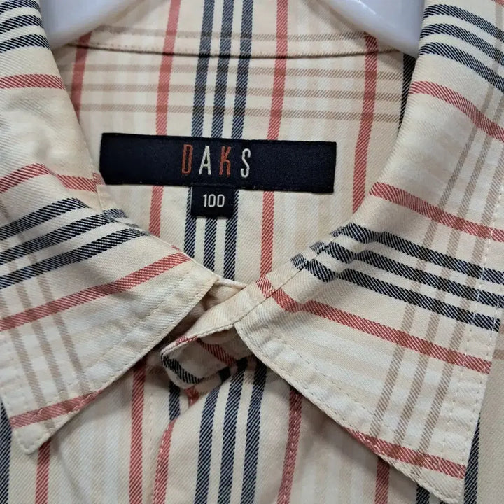 [BUNJANG] Daks Check Long Sleeve Shirt (Size 100) / 닥스 체크 긴팔 셔츠 100