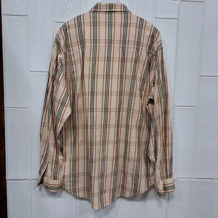 [BUNJANG] Daks Check Long Sleeve Shirt (Size 100) / 닥스 체크 긴팔 셔츠 100
