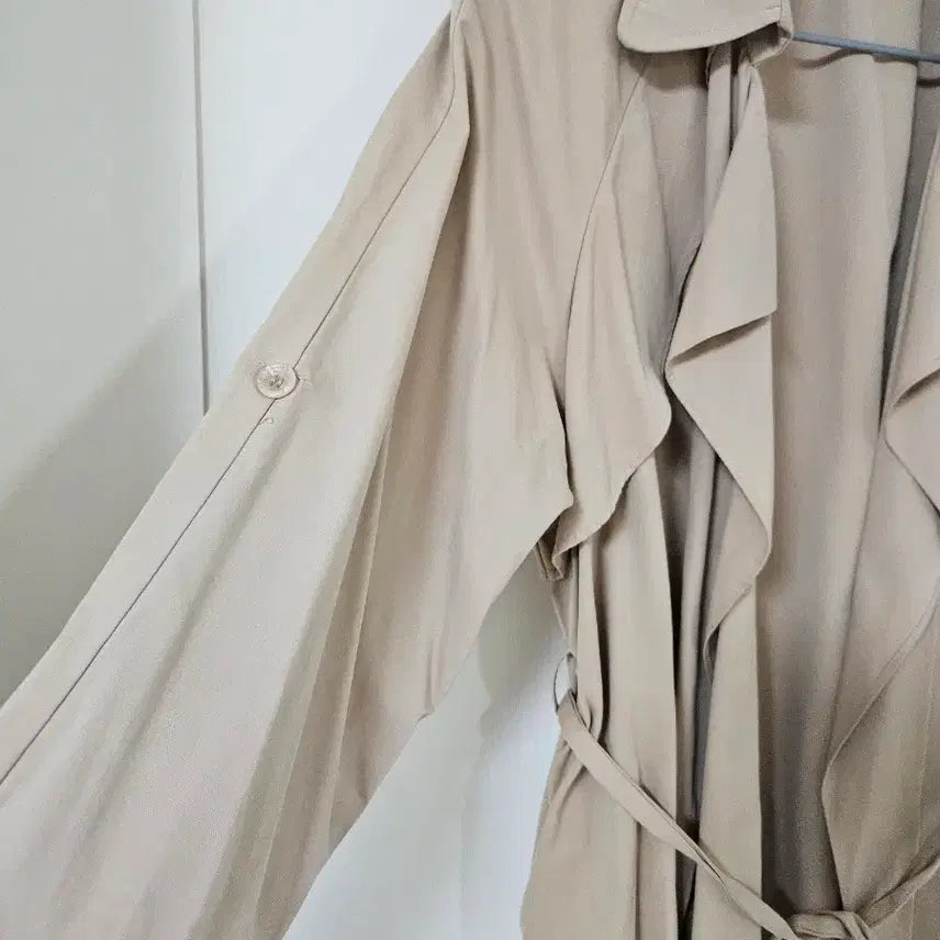 [BUNJANG] BANEIK 7-Sleeve Trench Cardigan Beige / 반에이크 7부 트렌치 가디건 free