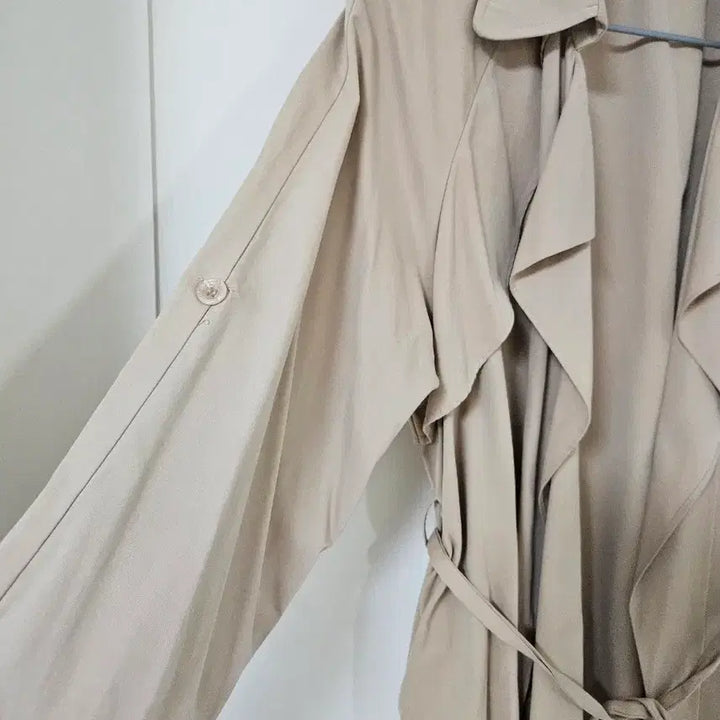[BUNJANG] BANEIK 7-Sleeve Trench Cardigan Beige / 반에이크 7부 트렌치 가디건 free