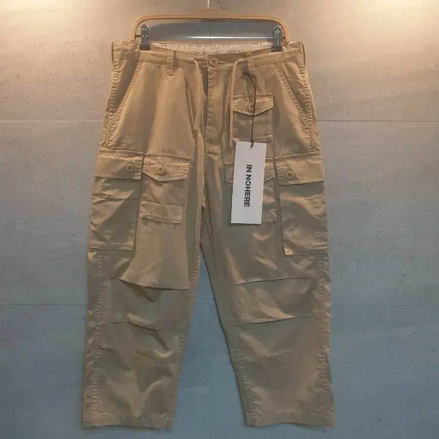 [BUNJANG] IN NOHERE Multi Cargo Pants Beige / IN NOHERE. 멀티 카고 팬츠. 새상품.