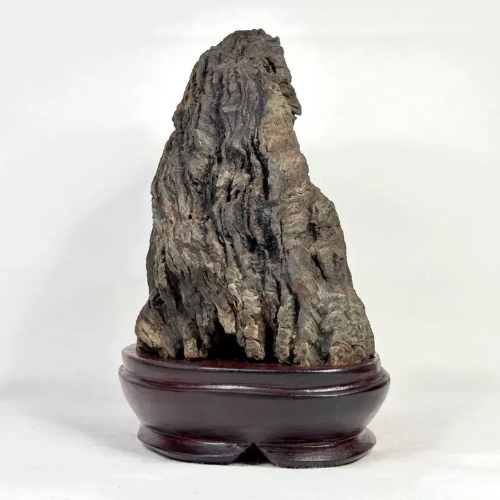 [BUNJANG] Deoksan Choco Stone Scholar Stone (20 x 21.5 x 12cm) / 주름이 살아있는 덕산 초코석 수석