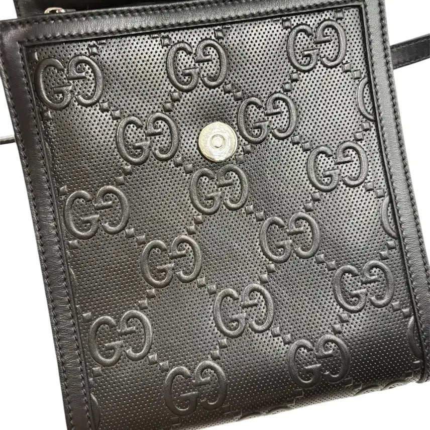 [BUNJANG] Gucci GG Emboss Messenger Crossbody Bag / 구찌 GG 엠보스 메신저 크로스백