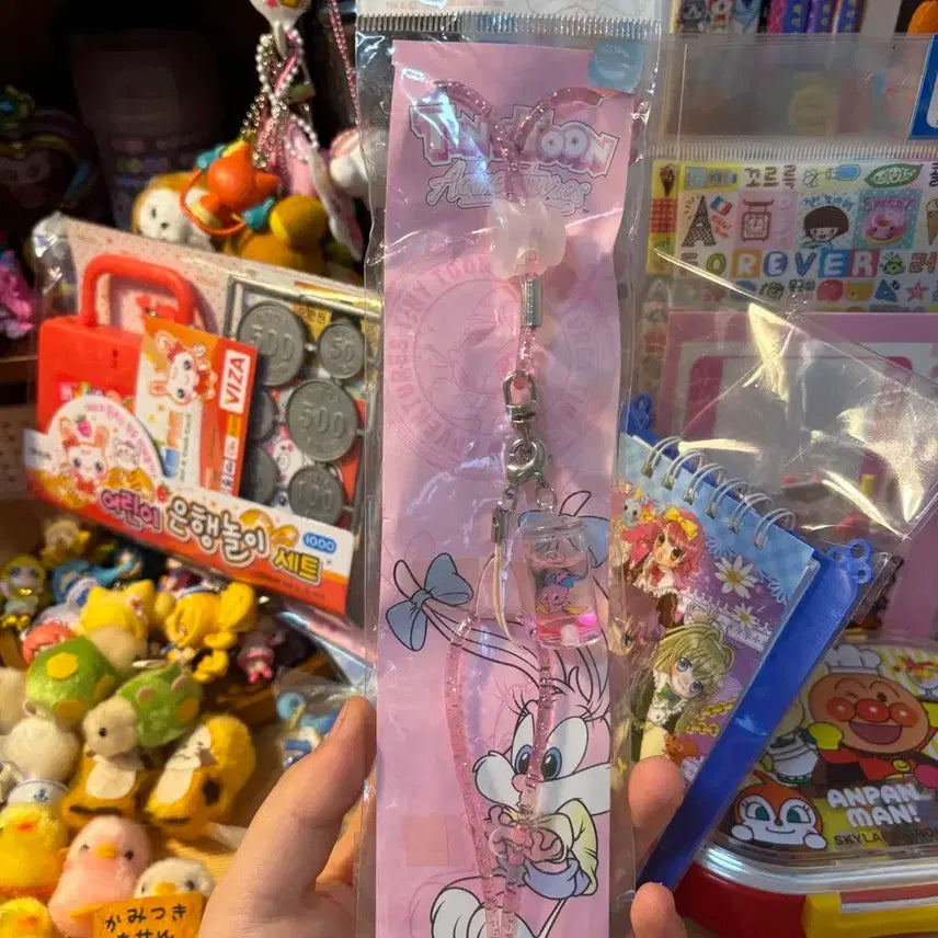 [BUNJANG] TinyToons Oil Strap Keychain / 고전문구 타이니툰 스트랩 키링 오일키링