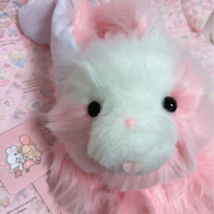 [BUNJANG] Vintage Pink Rabbit Doll / 페어리계 핑크  토끼 인형