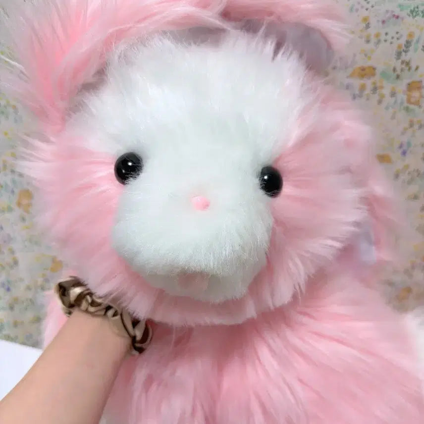 [BUNJANG] Vintage Pink Rabbit Doll / 페어리계 핑크  토끼 인형