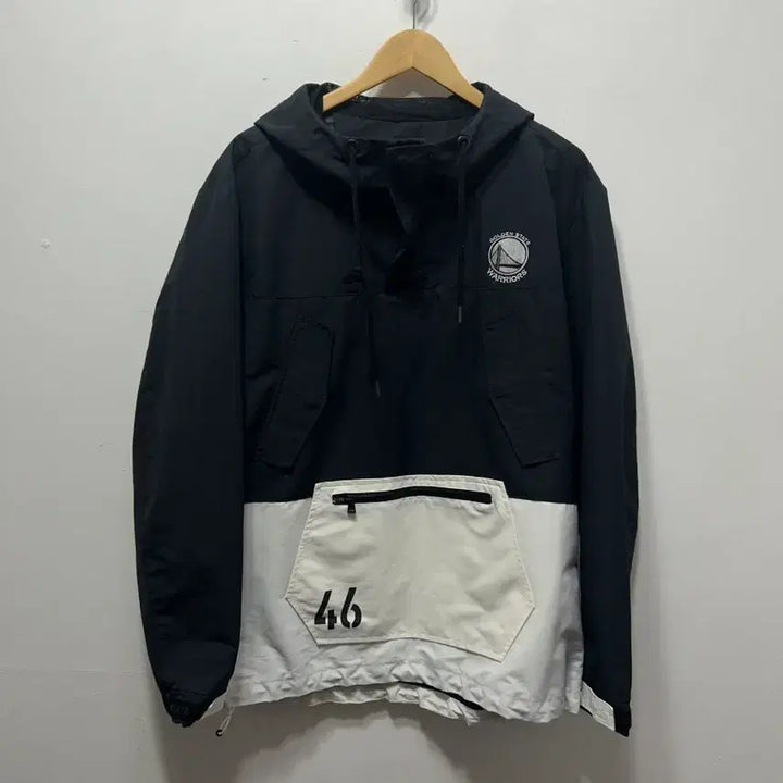 [BUNJANG] NBA Golden State Warriors Hooded Anorak Jacket (Size M) / NBA 골든스테이트 워리어스 후드 아노락 46 M
