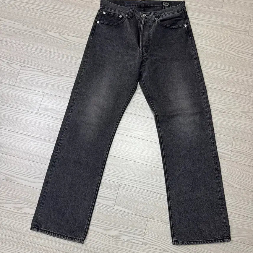 [SOLD OUT] 오어슬로우 바지 105W STONE DENIM - BLACK 1사이즈