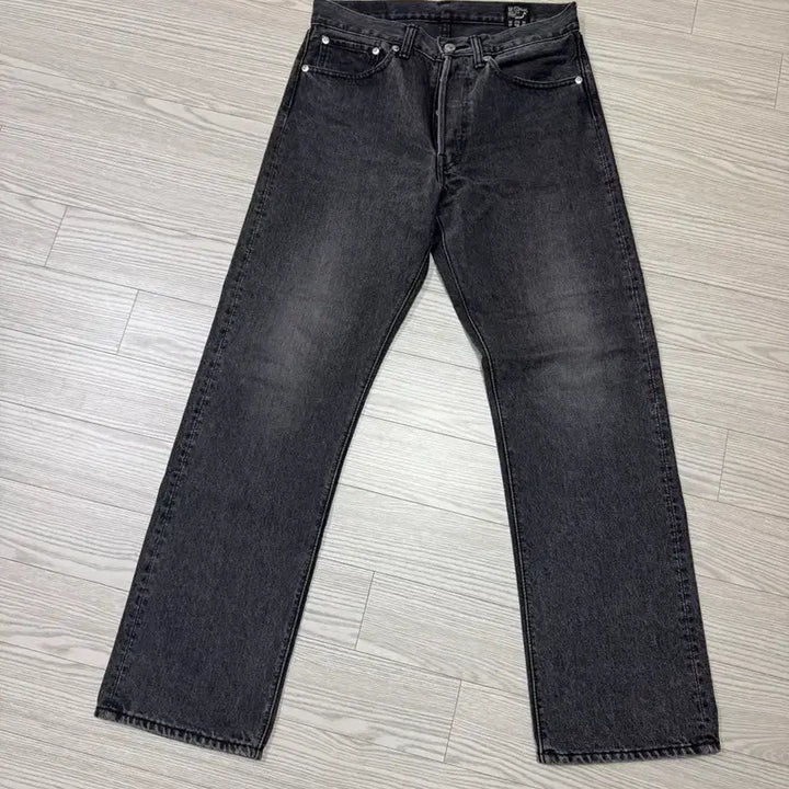 [SOLD OUT] 오어슬로우 바지 105W STONE DENIM - BLACK 1사이즈