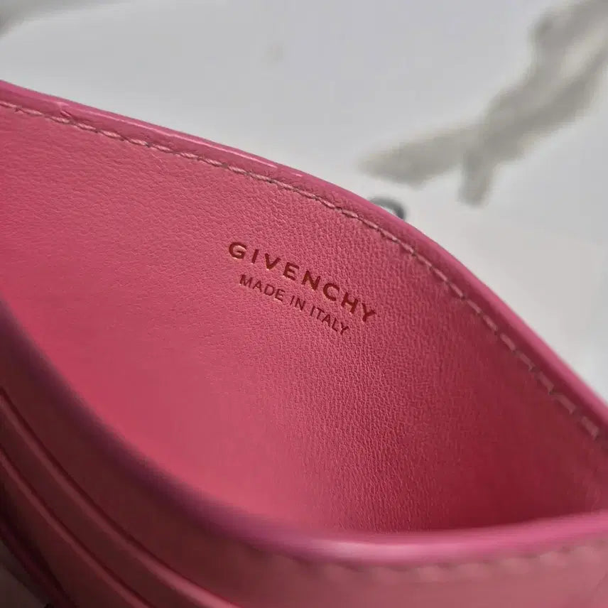[BUNJANG] Givenchy 4G Leather Card Holder / (정품)지방시 핑크색 레더 4G 카드지갑 홀더