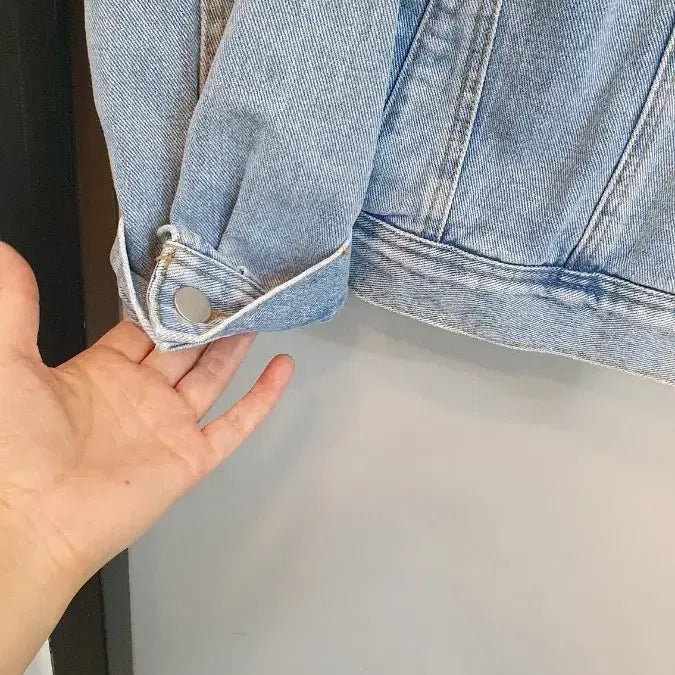 [BUNJANG] BABY FACE Denim Jacket Light Blue / BABY FACE  청 데님 자켓 라이트블루 프리사이즈