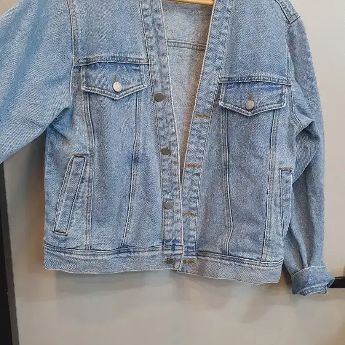[BUNJANG] BABY FACE Denim Jacket Light Blue / BABY FACE  청 데님 자켓 라이트블루 프리사이즈