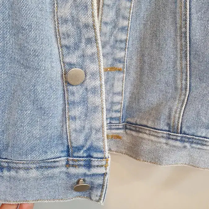 [BUNJANG] BABY FACE Denim Jacket Light Blue / BABY FACE  청 데님 자켓 라이트블루 프리사이즈