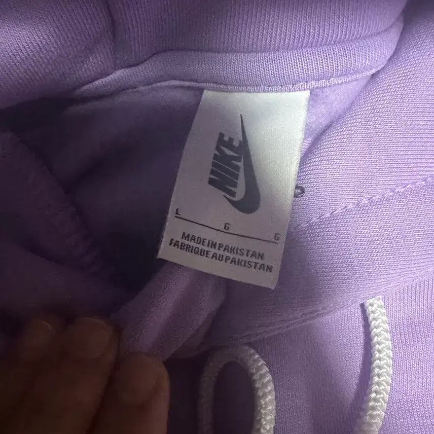 [BUNJANG] Nike NRG Swoosh Hoodie Lavender L / 나이키 / 새상품 NRG 스우시 후드 연보라 / L