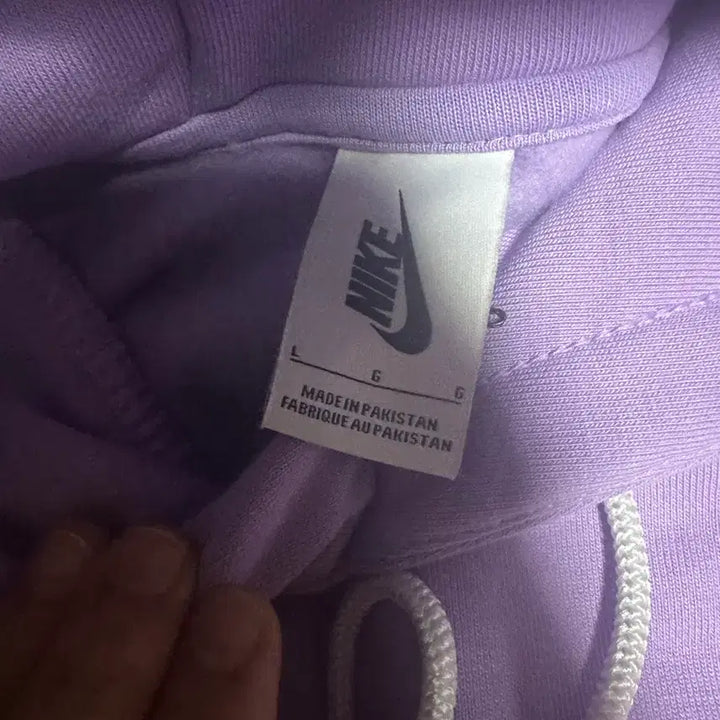 [BUNJANG] Nike NRG Swoosh Hoodie Lavender L / 나이키 / 새상품 NRG 스우시 후드 연보라 / L