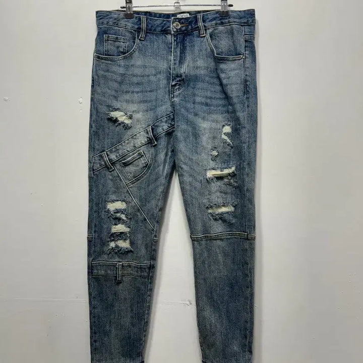 [BUNJANG] LOEWE Damaged Wash Denim Pants 32 / LOEWE 데미지 워싱 데님 팬츠 32
