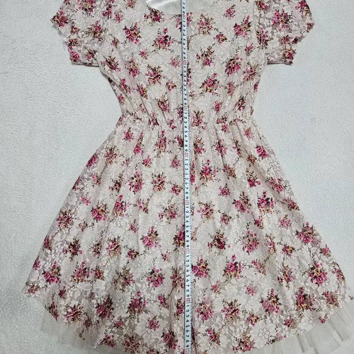 [BUNJANG] Floral Lace Dress (Free Size) / 꽃무늬 레이스 원피스(FREE)