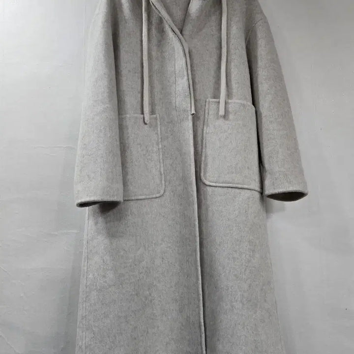 [BUNJANG] Wool Hooded Long Coat / 울 후드 롱코트
