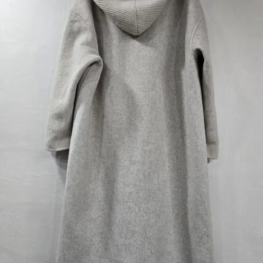 [BUNJANG] Wool Hooded Long Coat / 울 후드 롱코트