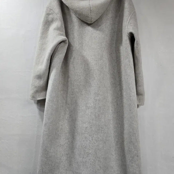 [BUNJANG] Wool Hooded Long Coat / 울 후드 롱코트