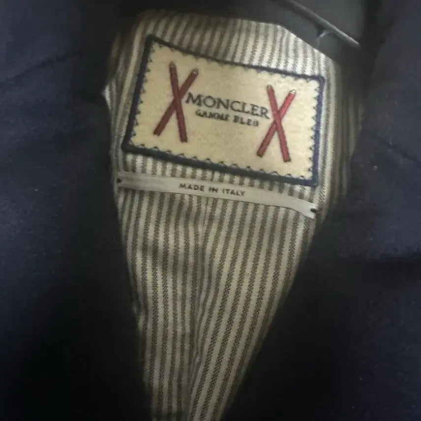 [BUNJANG] Moncler Gamma Blue Wool Padded Blazer Navy / 몽클레어 감마블루 / 금장 울 패딩 블레이져 네이비 / 3