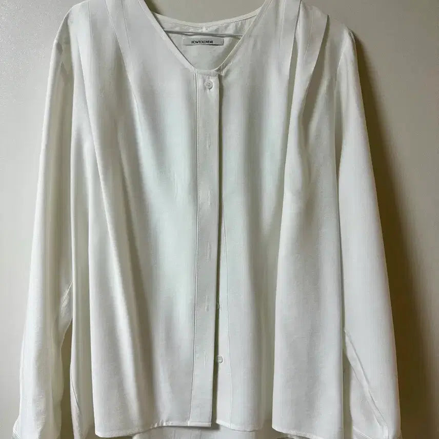 [BUNJANG] HowtoLoveMe LIORE Layered Tie Blouse / 하우투러브미 리오레 레이어드 타이블라우스