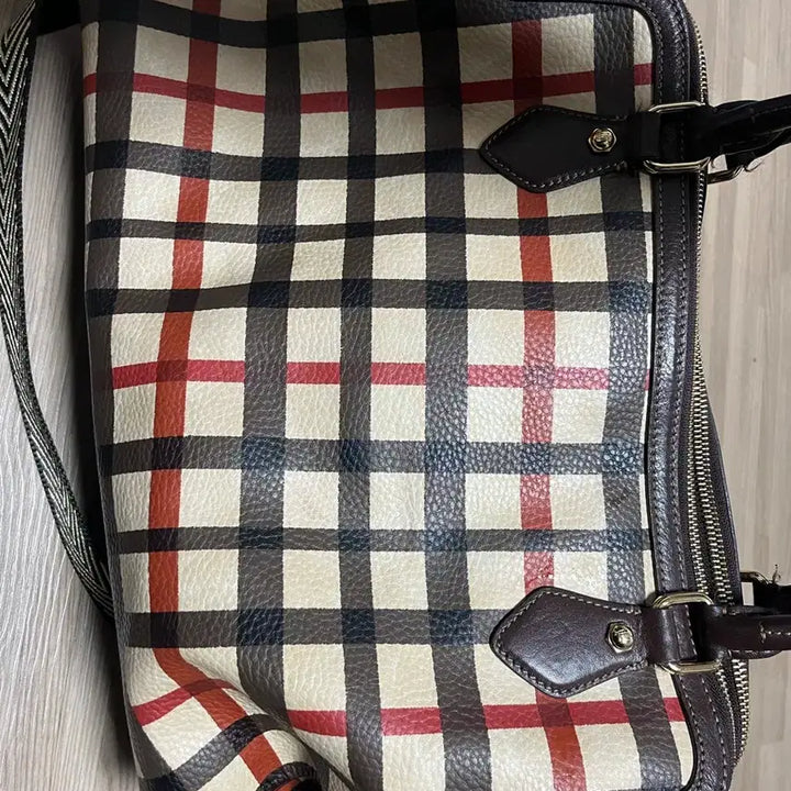 [BUNJANG] Daks Check Pattern Tote Bag / 닥스 체크무늬 토트백