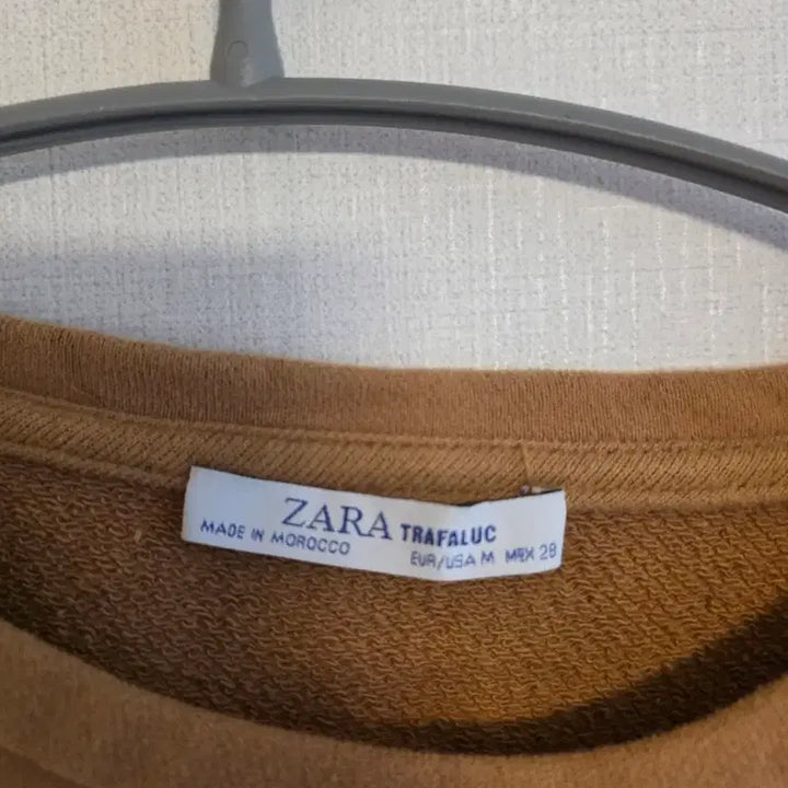 [SOLD OUT] 자라 ZARA 묶음 크롭 맨투맨 브라운
