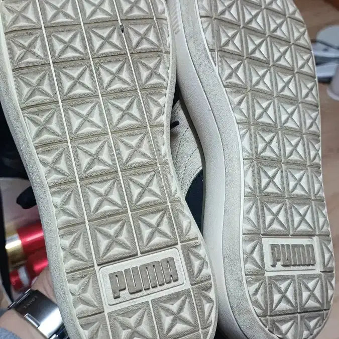 [BUNJANG] Puma Suede Sneakers Black/Ivory 250mm / 푸마 스웨이드 스니커즈 블랙/아이보리 250mm