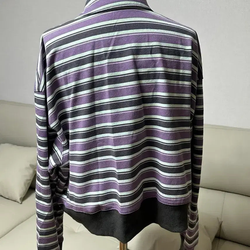 [SOLD OUT] 시티브리즈 스트라이프 카라맨투맨 M