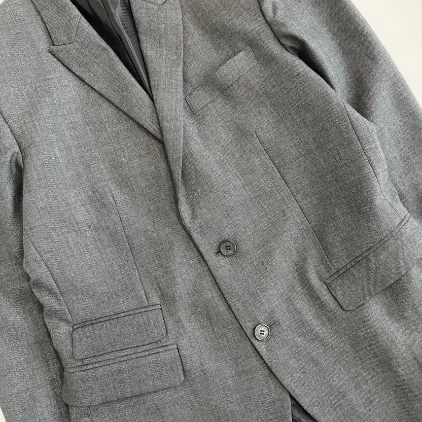 [BUNJANG] Neil Barrett Stretch Wool Double Pocket Gray Blazer / [정품] 닐바렛 스트레치 울원단 더블포켓 그레이 블레이저