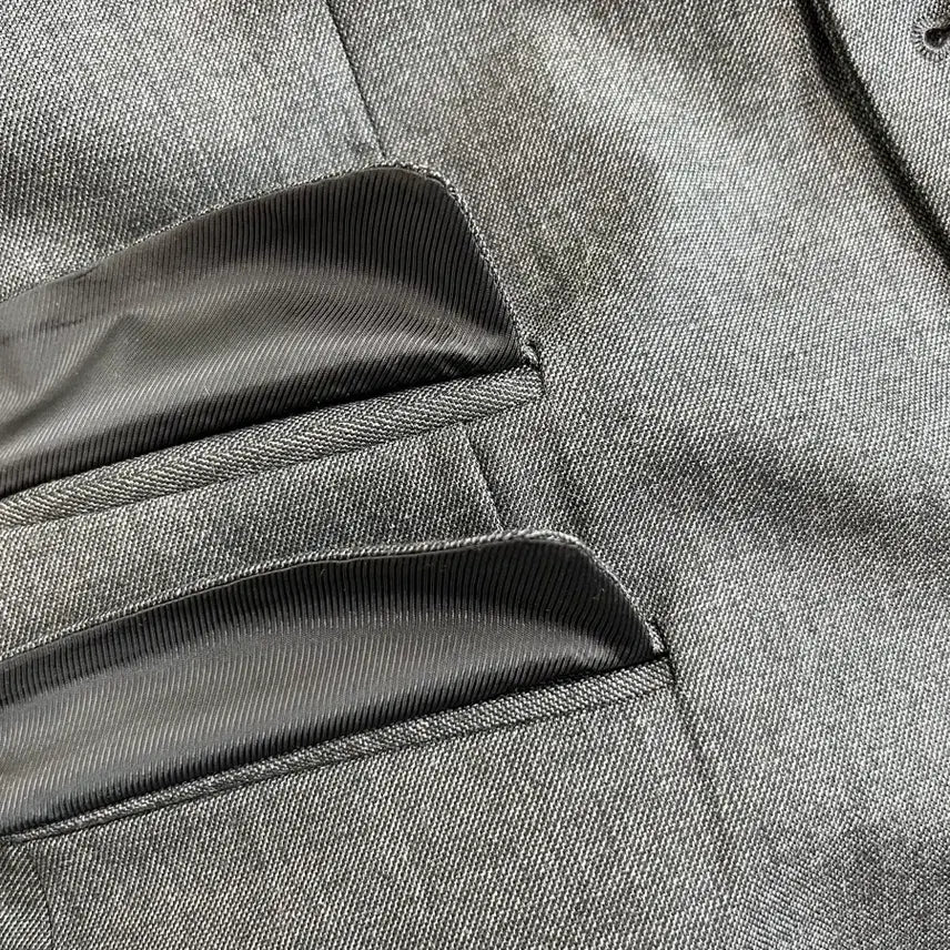 [BUNJANG] Neil Barrett Stretch Wool Double Pocket Gray Blazer / [정품] 닐바렛 스트레치 울원단 더블포켓 그레이 블레이저