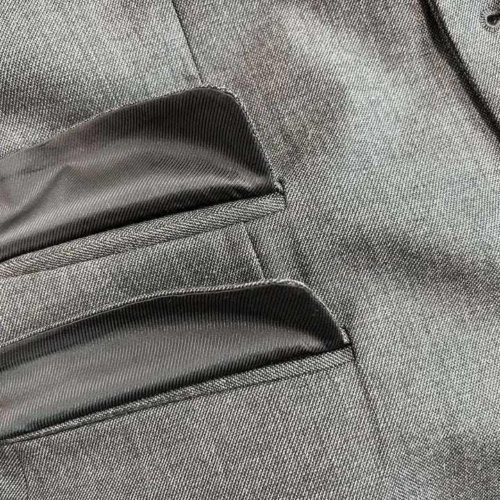 [BUNJANG] Neil Barrett Stretch Wool Double Pocket Gray Blazer / [정품] 닐바렛 스트레치 울원단 더블포켓 그레이 블레이저