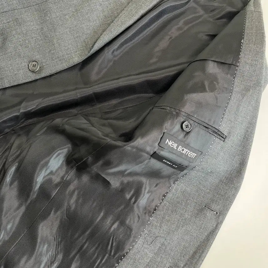 [BUNJANG] Neil Barrett Stretch Wool Double Pocket Gray Blazer / [정품] 닐바렛 스트레치 울원단 더블포켓 그레이 블레이저