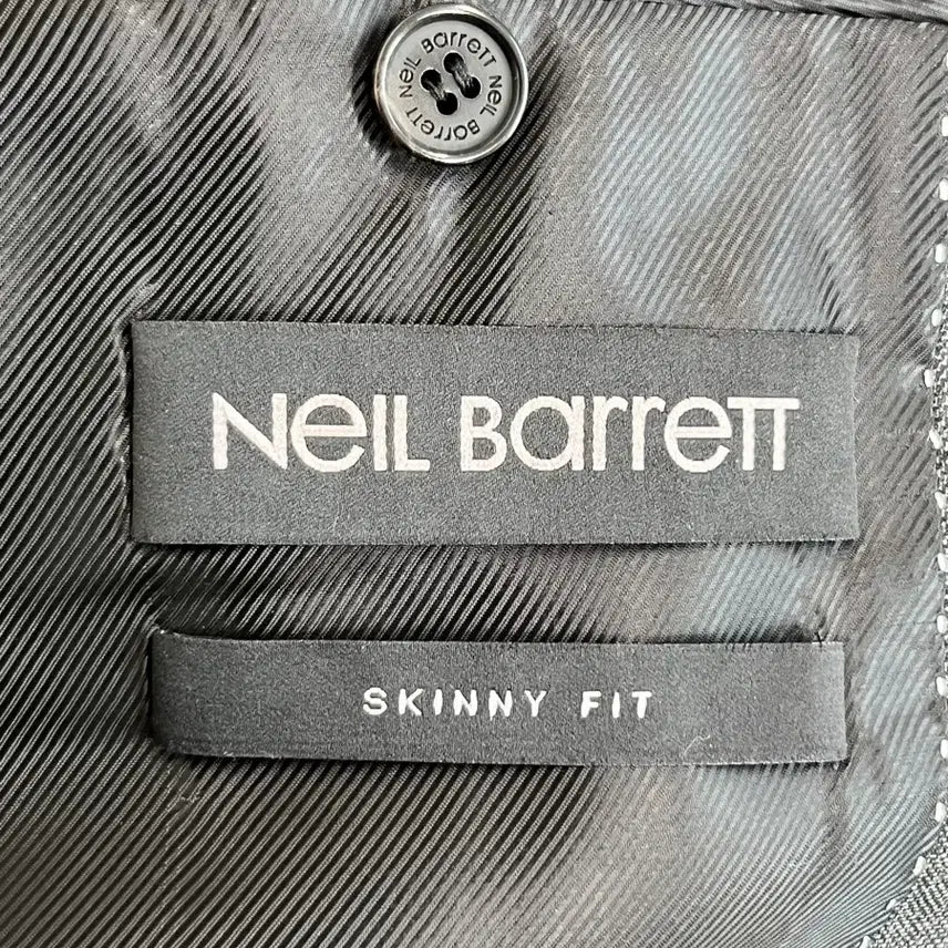 [BUNJANG] Neil Barrett Stretch Wool Double Pocket Gray Blazer / [정품] 닐바렛 스트레치 울원단 더블포켓 그레이 블레이저