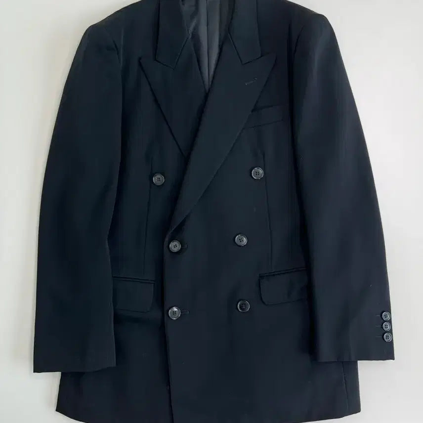 [BUNJANG] Lanvin Navy Wool 100% Double Button Blazer / [정품] 랑방 울100 네이비 더블 버튼 블레이저