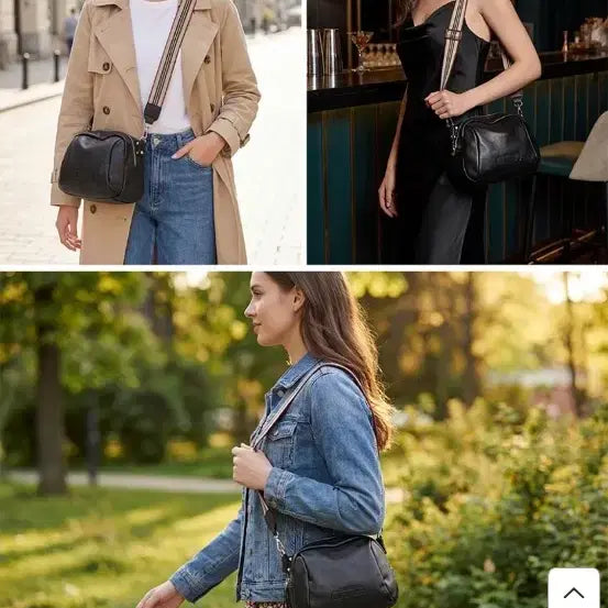 [BUNJANG] Gisele Natural Cowhide Leather Crossbody Bag / 지젤 천연 소가죽 크로스백