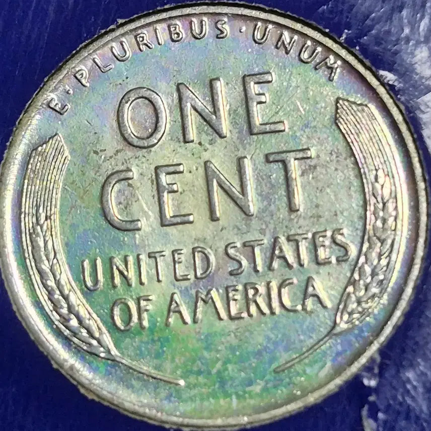 [BUNJANG] 1943 US Lincoln Penny Rainbow Toning / 1943년 미국 링컨 페니  레인보우 토닝