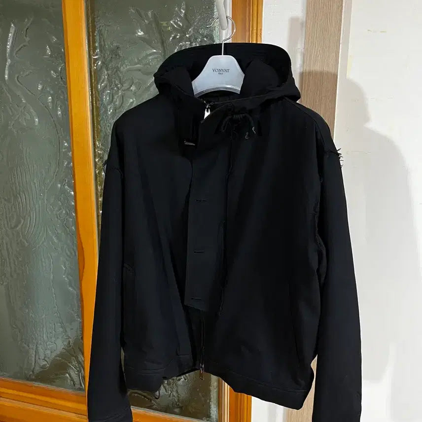 [BUNJANG] Bonbat Toggle Padded Hooded Bomber Jacket (Black) / 본바트 토글 패디드 후드 봄버 (블랙)