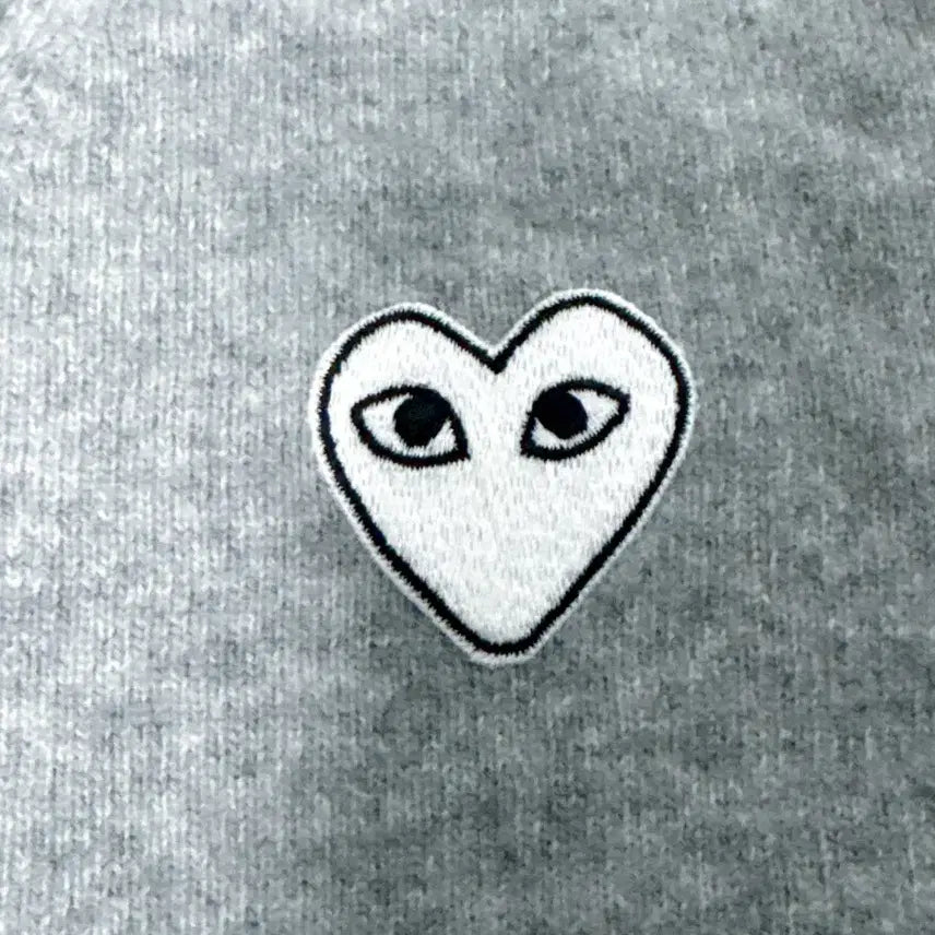 [BUNJANG] Comme des Garcons Gray Cardigan / [XXS] 꼼데가르송 화이트와펜 그레이 가디건