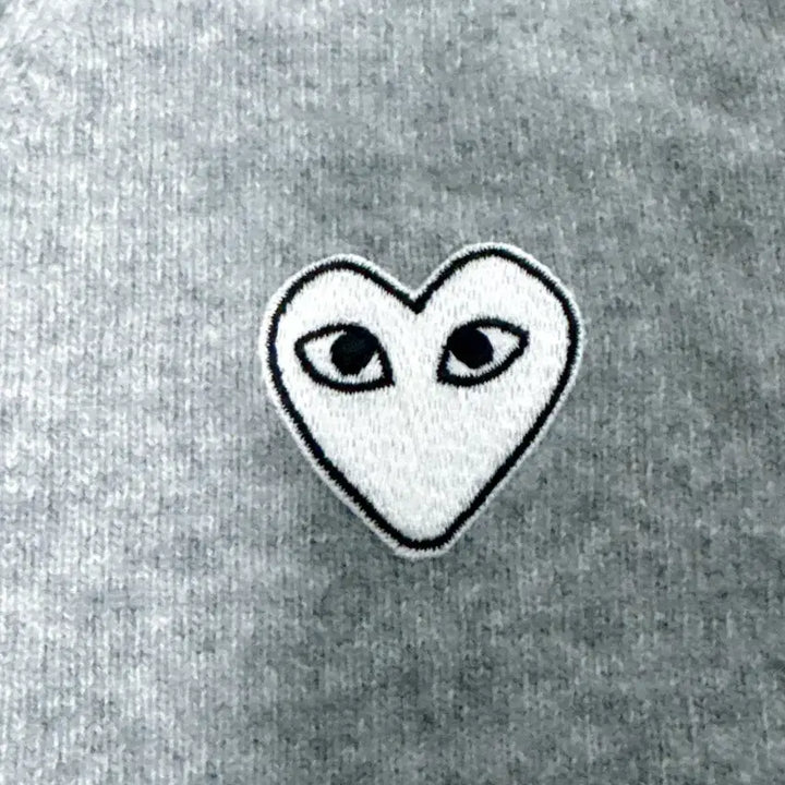 [BUNJANG] Comme des Garcons Gray Cardigan / [XXS] 꼼데가르송 화이트와펜 그레이 가디건
