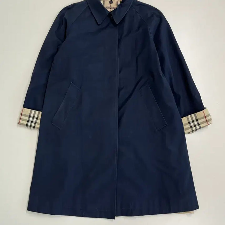 [BUNJANG] Burberry Navy Trench Coat / [정품] 버버리 네이비 트렌치 코트