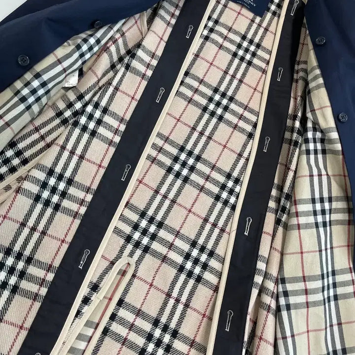 [BUNJANG] Burberry Navy Trench Coat / [정품] 버버리 네이비 트렌치 코트