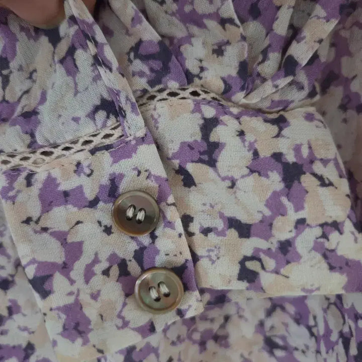 [BUNJANG] DKNY Flower Blouse / DKNY 플라워 블라우스