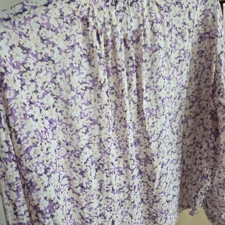 [BUNJANG] DKNY Flower Blouse / DKNY 플라워 블라우스