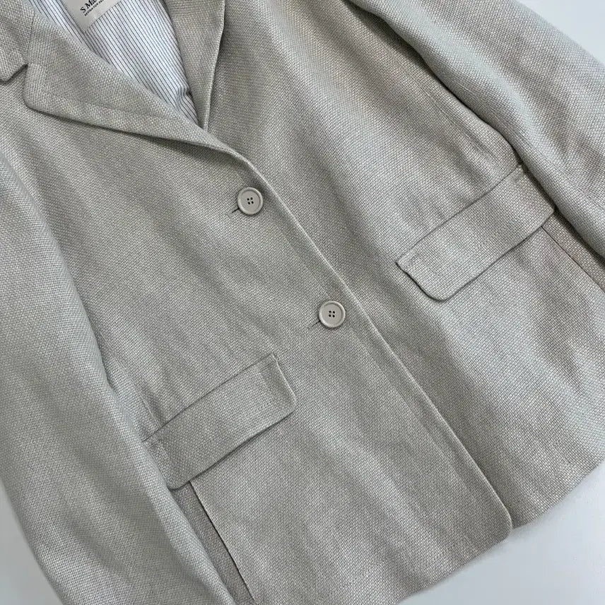 [BUNJANG] Max Mara Ivory Hemp Blazer / [정품] 막스마라 아이보리 헴프 블레이져