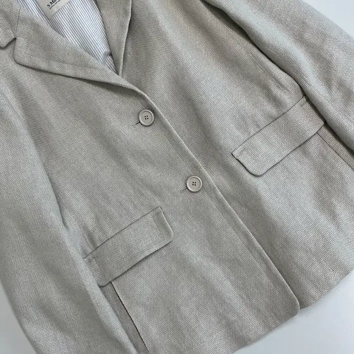 [BUNJANG] Max Mara Ivory Hemp Blazer / [정품] 막스마라 아이보리 헴프 블레이져