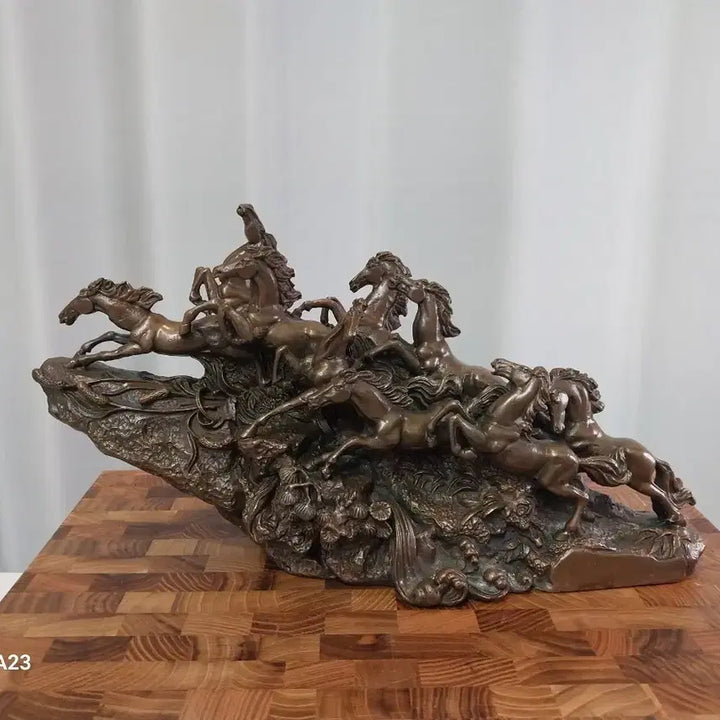 [BUNJANG] Bronze Horse Sculpture Ornament / 청동색 말 조각상 장식품